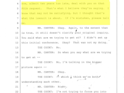 2023 FBI FOIA Hearing Transcript