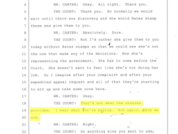 2023 FBI FOIA Hearing Transcript