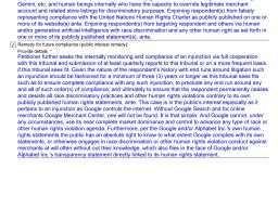 Google Conceals Wrongdoing Canada Tribunal